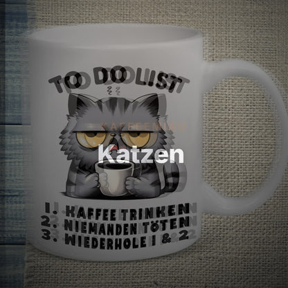Katzen - Kaffee to do List - Tasse – Clean Showcase