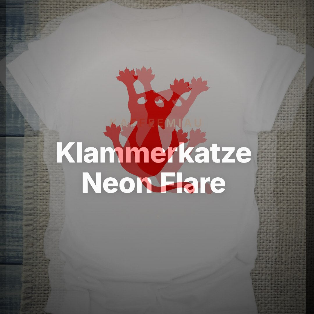 Klammerkatze Neon Flare - T-Shirt – Clean Showcase