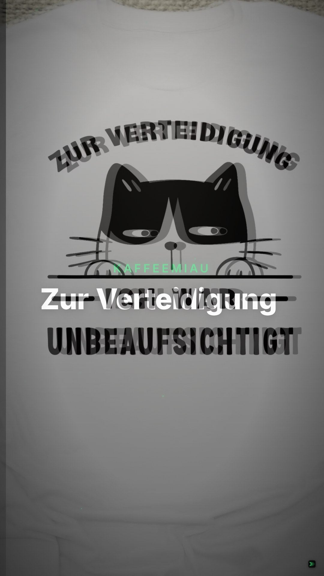 Zur Verteidigung - Ich war unbeaufsichtigt - T-Shirt – Clean Showcase