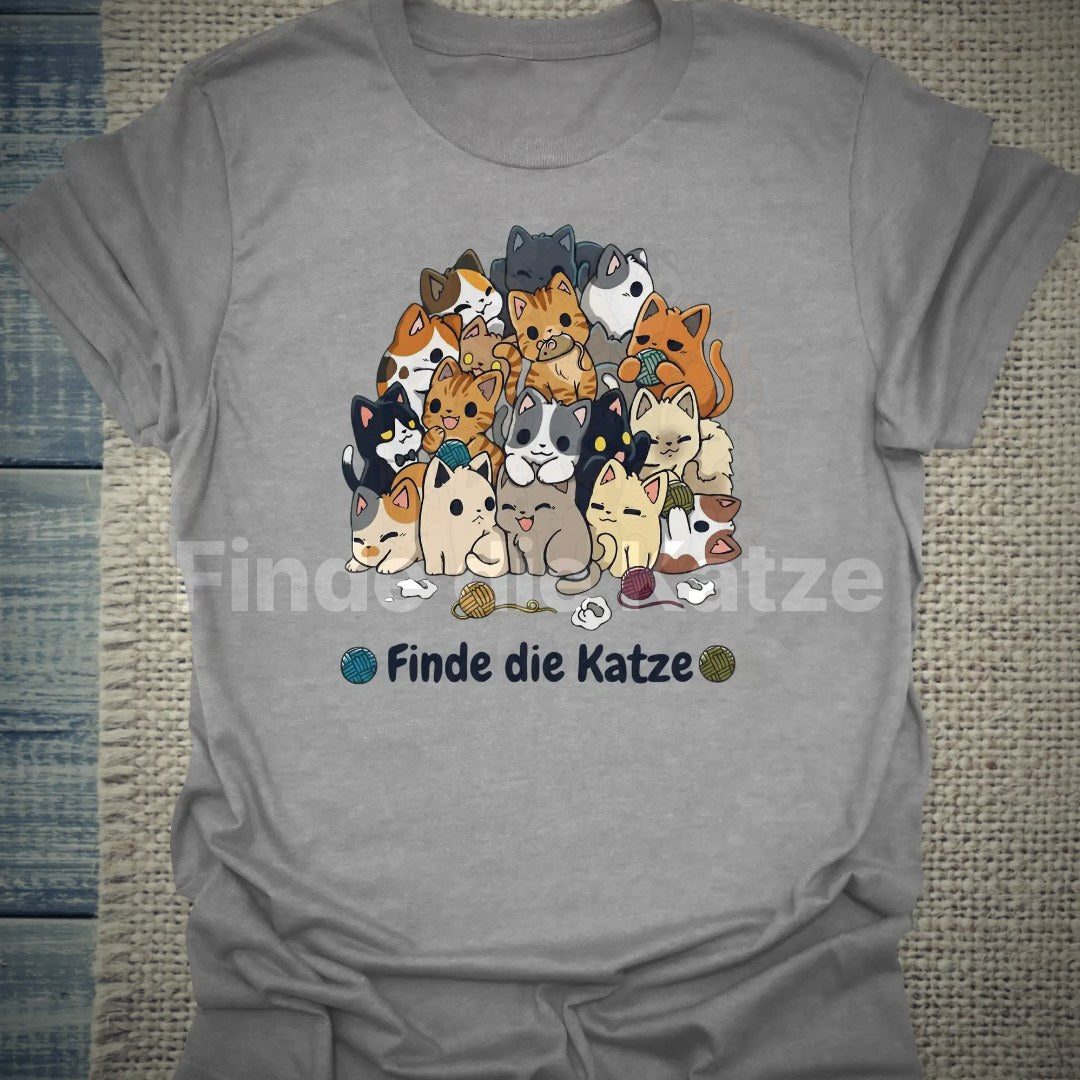 Finde die Katze - T-Shirt – Clean Showcase