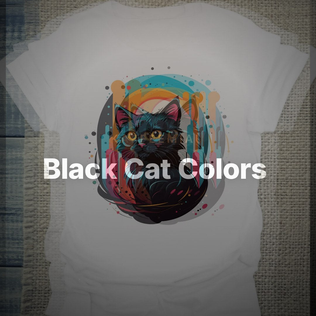 Black Cat Colors - T-Shirt – Clean Showcase