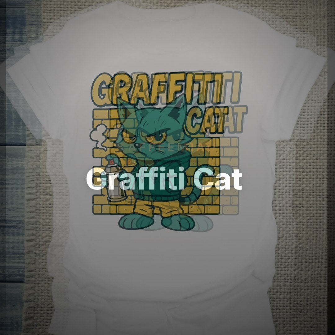 Graffiti Cat - T-Shirt – Clean Showcase