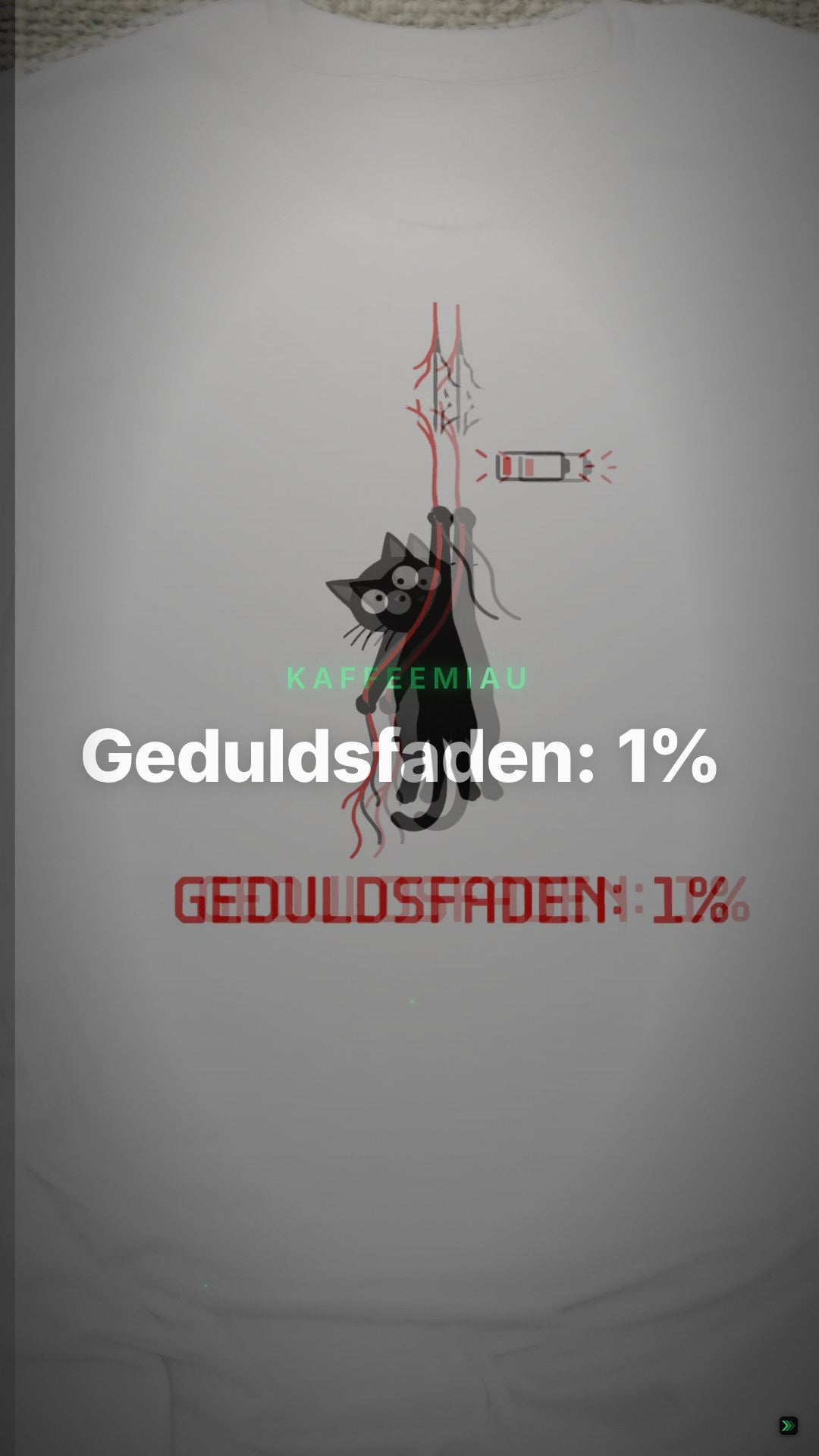 Geduldsfaden: 1% - T-Shirt – Clean Showcase