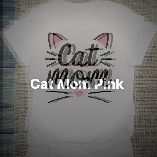 Cat Mom Pink - T-Shirt – Clean Showcase