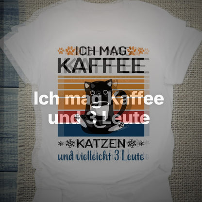 Ich mag Kaffee und 3 Leute - T-Shirt – Clean Showcase