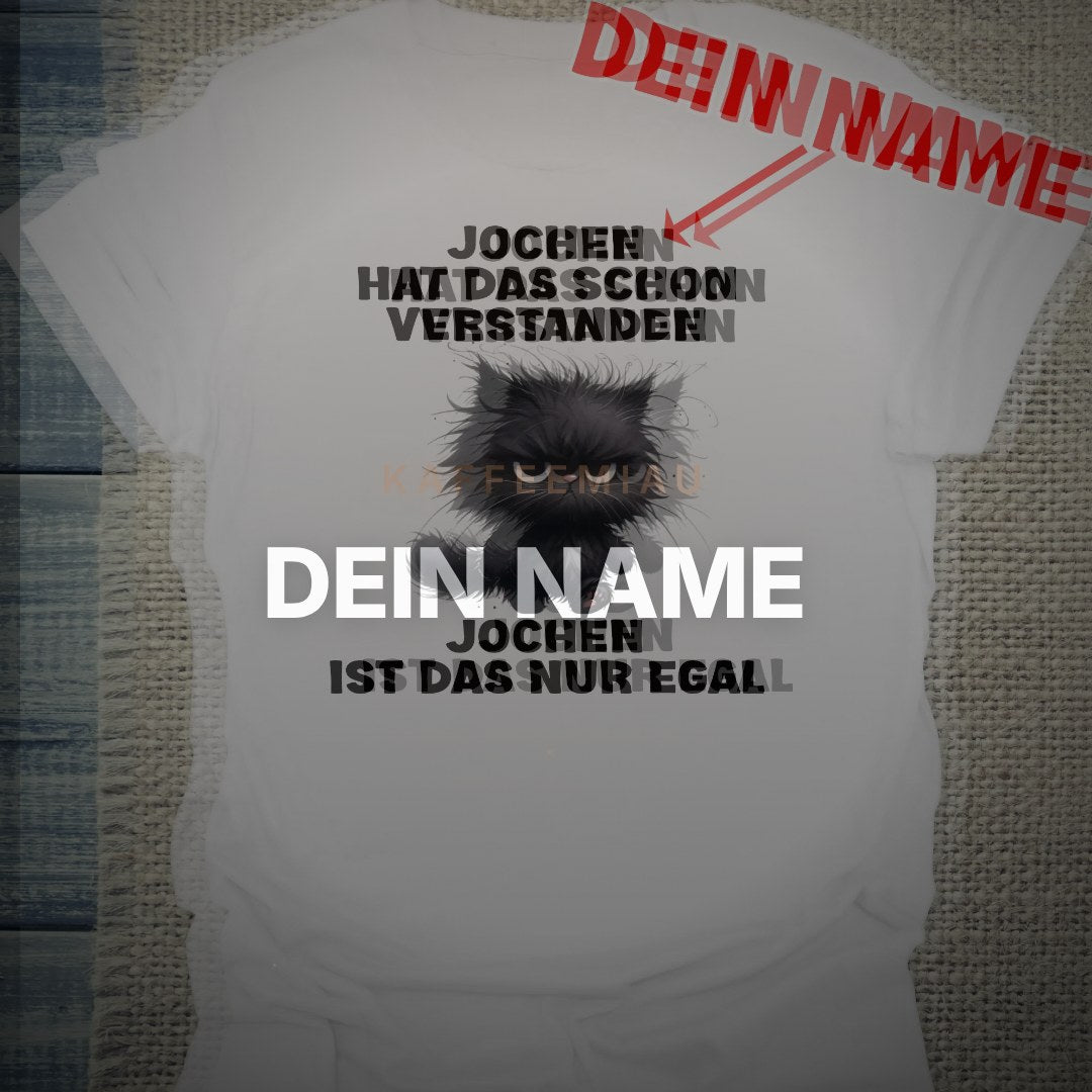 DEIN NAME - Nur egal - T-Shirt – Clean Showcase