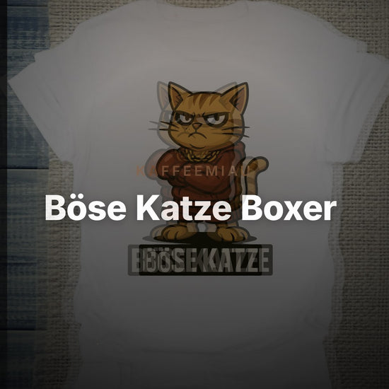 Böse Katze Boxer - T-Shirt – Clean Showcase