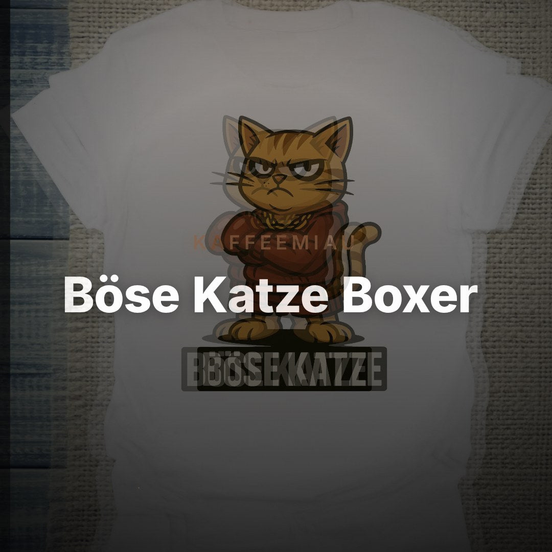 Böse Katze Boxer - T-Shirt – Clean Showcase
