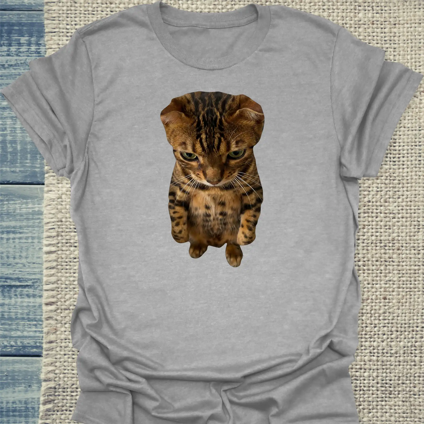 T-Shirt - Bengal Sweetness - Unisex - Katze Grau