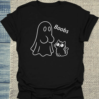 T-Shirt - Boobs - Unisex - Katze, Halloween Schwarz