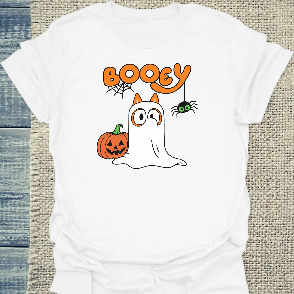 T-Shirt - Booey - Unisex - Katze Weiß