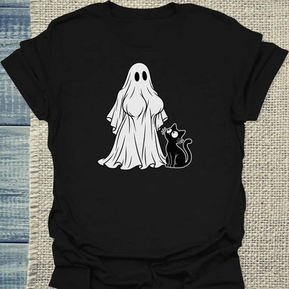 T-Shirt - Boomerwooki - Unisex - Katze, Halloween Schwarz