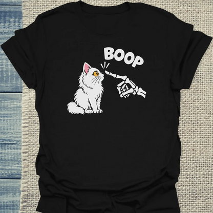 T-Shirt - Boop - Unisex - Katze, Halloween Schwarz