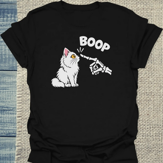 T-Shirt - Boop - Unisex - Katze, Halloween Schwarz