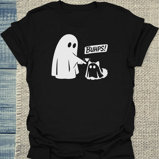 T-Shirt - Buhps - Unisex - Katze, Halloween Schwarz