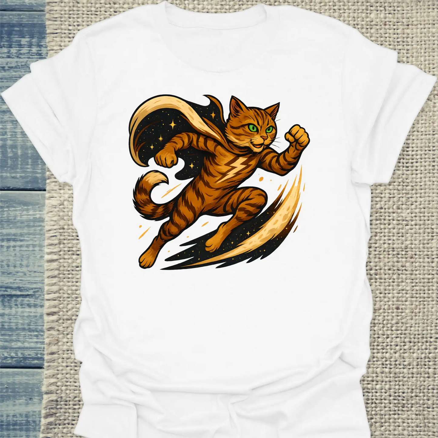 T-Shirt - Cappuccino Comet - Superpfoten - Unisex - Superpfoten Weiß