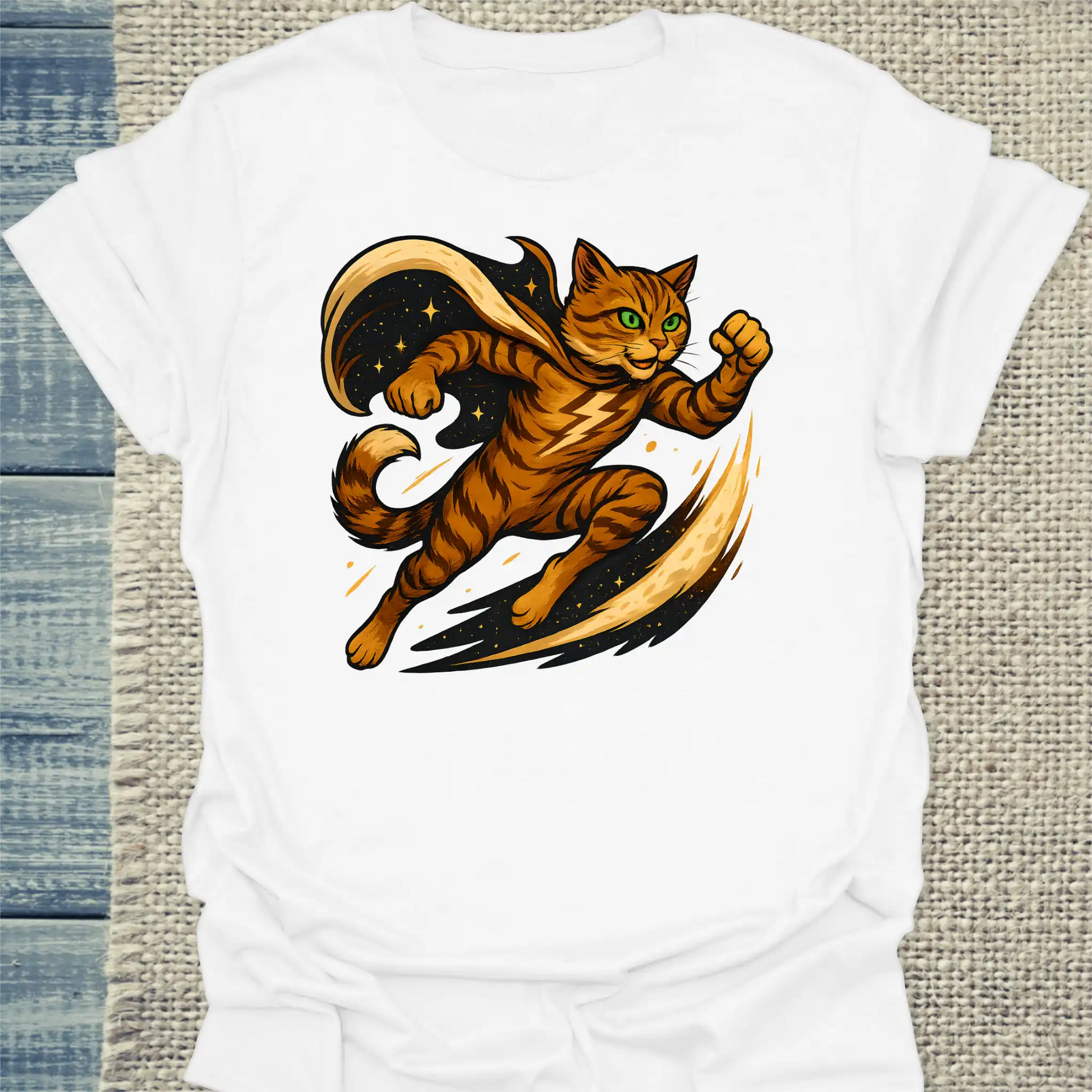 T-Shirt - Cappuccino Comet - Superpfoten - Unisex - Superpfoten Weiß