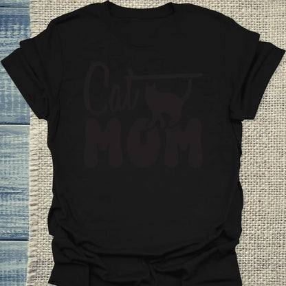 T-Shirt - Cat Mom - Unisex - Katze Schwarz