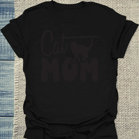 T-Shirt - Cat Mom - Unisex - Katze Schwarz