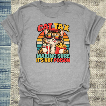 T-Shirt - Cat Tax - Unisex - Katze Grau