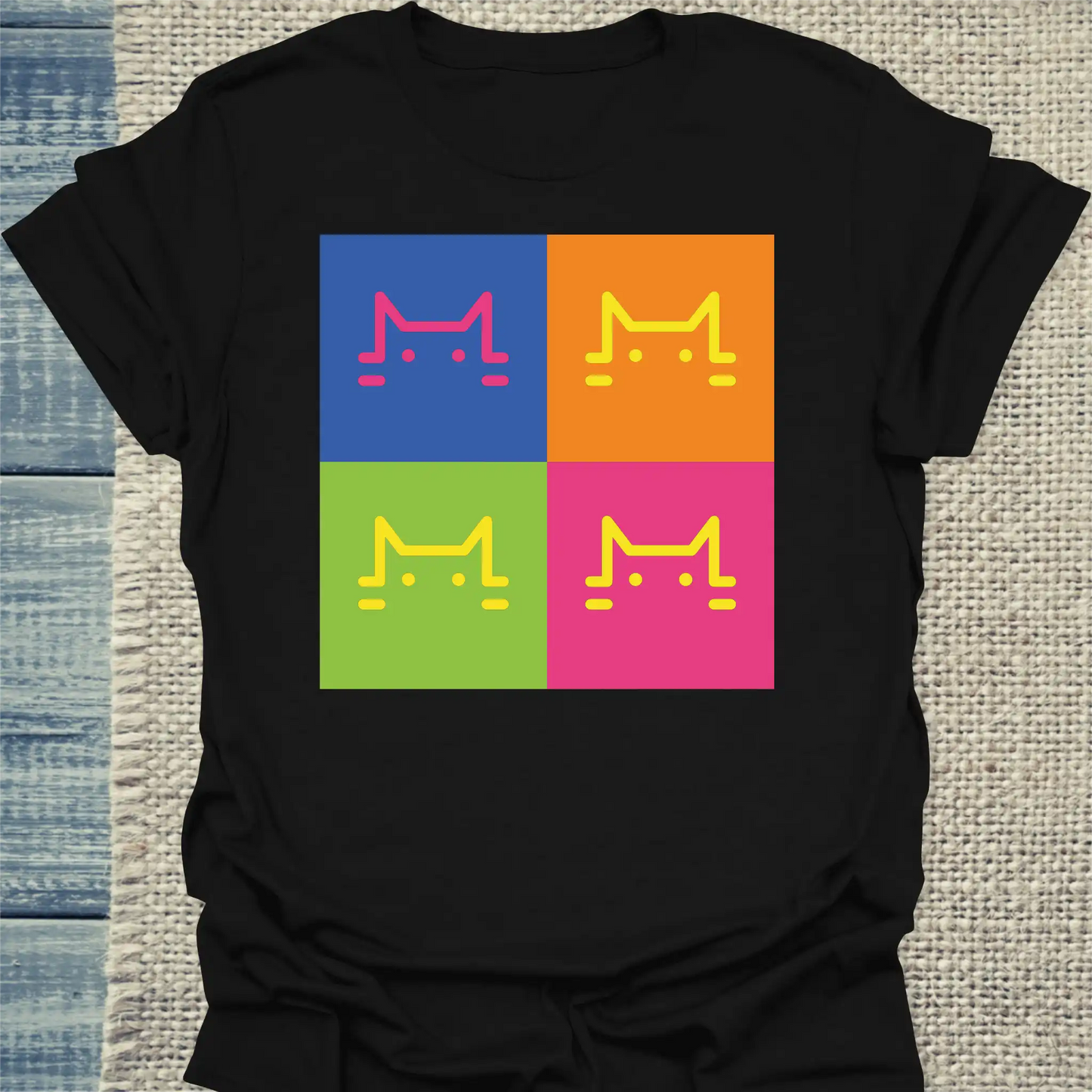 T-Shirt - Catified - Unisex - Katze Schwarz