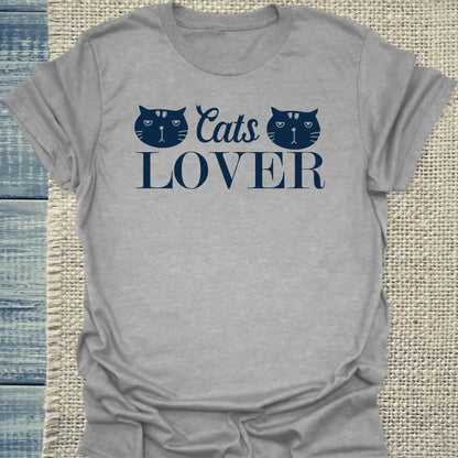 T-Shirt - Cats Lover - Unisex - Katze Grau