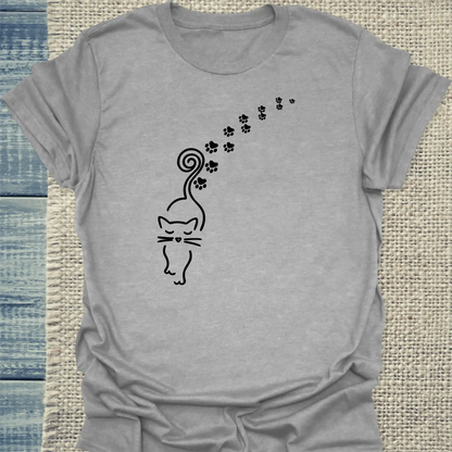 T-Shirt - Catwalk - Unisex - Katze Grau