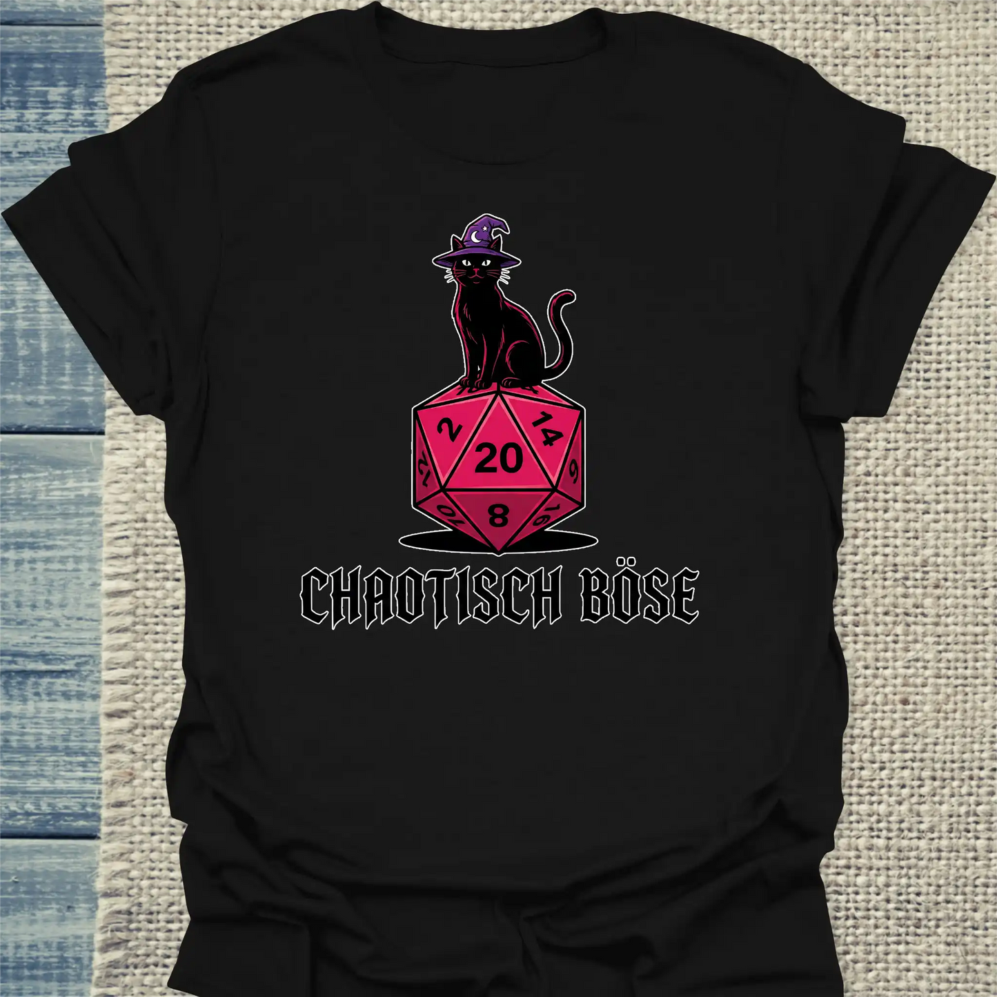 T-Shirt - Chaotisch Böse - Unisex - Katze Schwarz