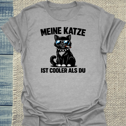 T-Shirt - Cooler als du - Unisex - Katze Grau