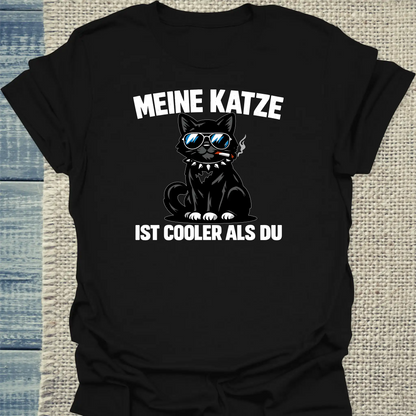 T-Shirt - Cooler als du - Unisex - Katze Schwarz