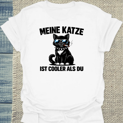 T-Shirt - Cooler als du - Unisex - Katze Weiß
