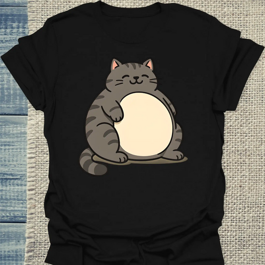 T-Shirt - Dicke Katze - Unisex - Katze Schwarz