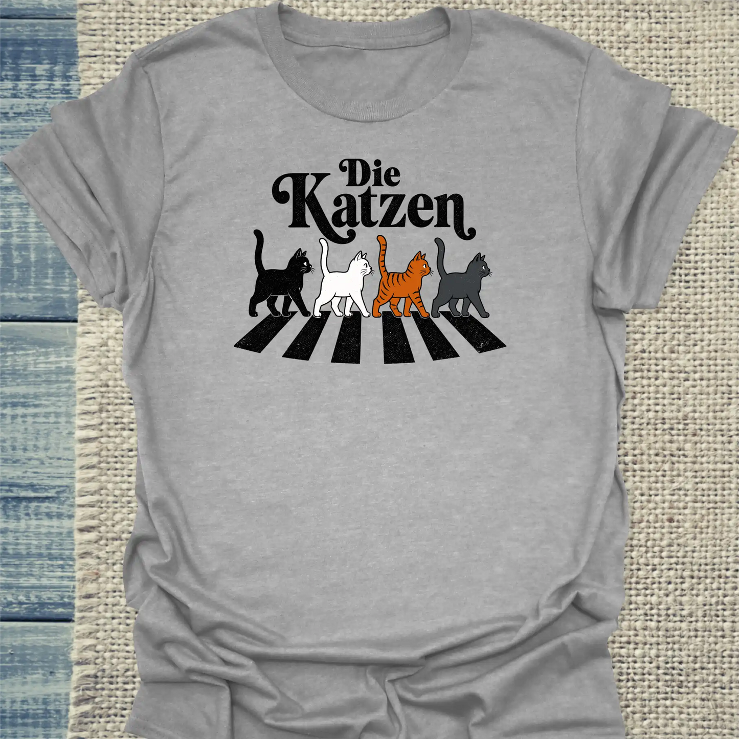 T-Shirt - Die Katzen - Unisex - Katze Grau