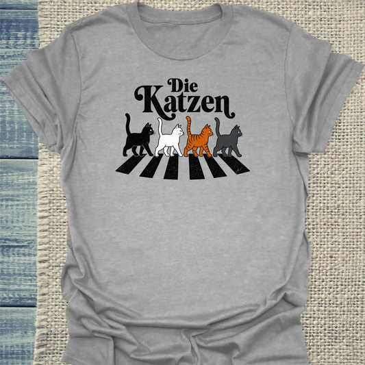 T-Shirt - Die Katzen - Unisex - Katze Grau