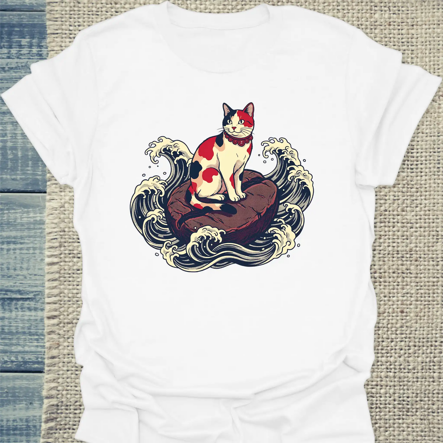 T-Shirt - Dream - Unisex - Katze & Kaffee Weiß
