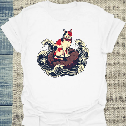 T-Shirt - Dream - Unisex - Katze & Kaffee Weiß
