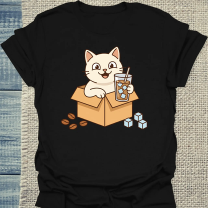 T-Shirt - Endlich Sommer - Unisex - Katze, Sommer Schwarz