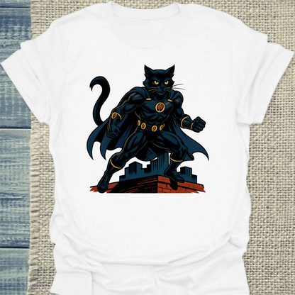T-Shirt - Espresso Panther - Superpfoten - Unisex - Superpfoten Weiß