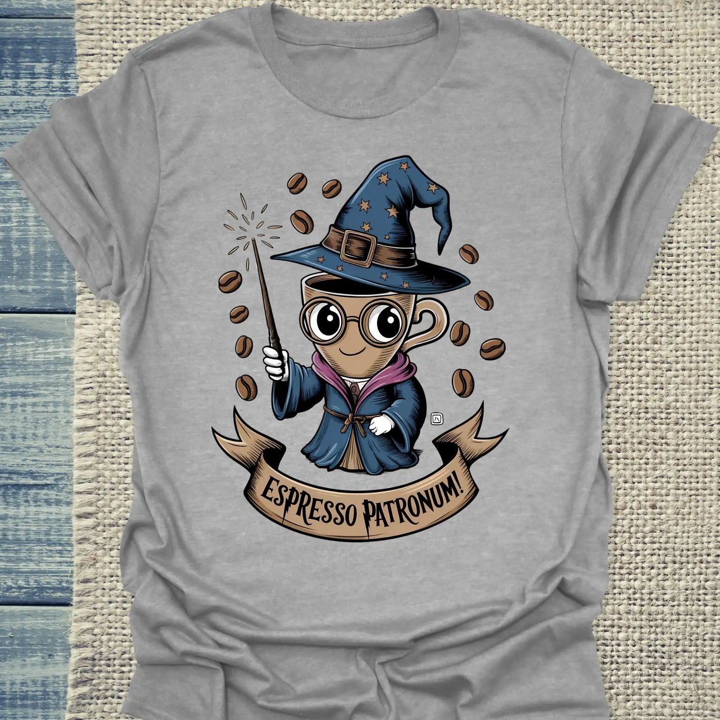 T-Shirt - Espresso Patronum - Unisex - Kaffee Grau