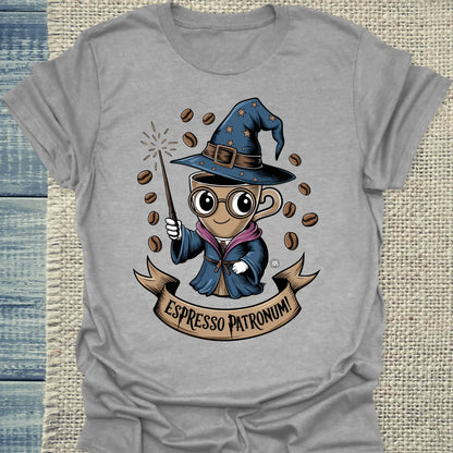 T-Shirt - Espresso Patronum - Unisex - Kaffee Grau