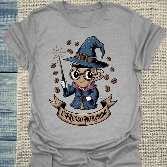 T-Shirt - Espresso Patronum - Unisex - Kaffee Grau