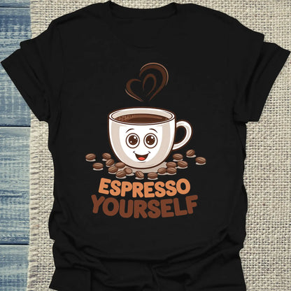 T-Shirt - Espresso Yourselfe - Unisex - Kaffee Schwarz
