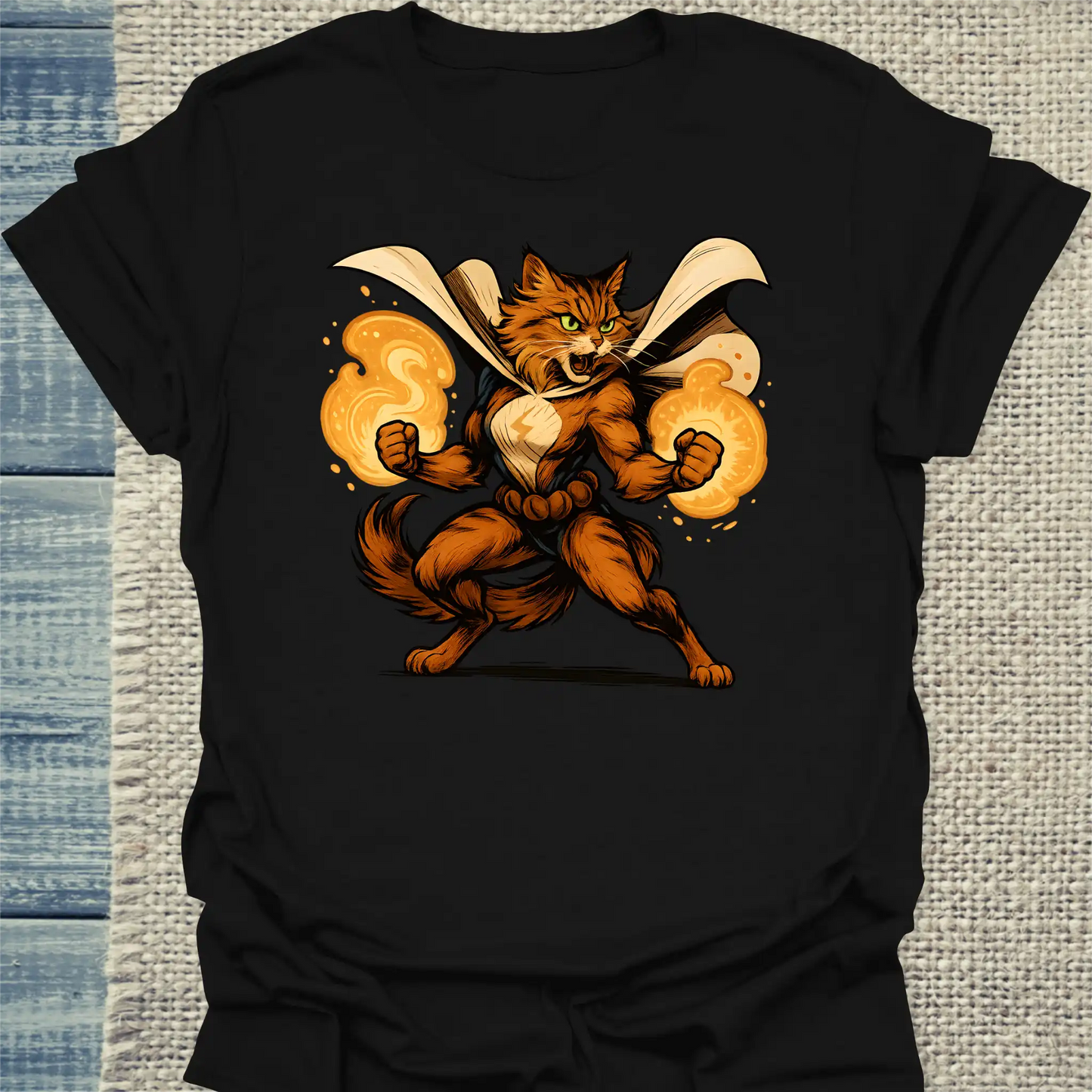 T-Shirt - FilterFeline - Superpfoten - Unisex - Superpfoten Schwarz