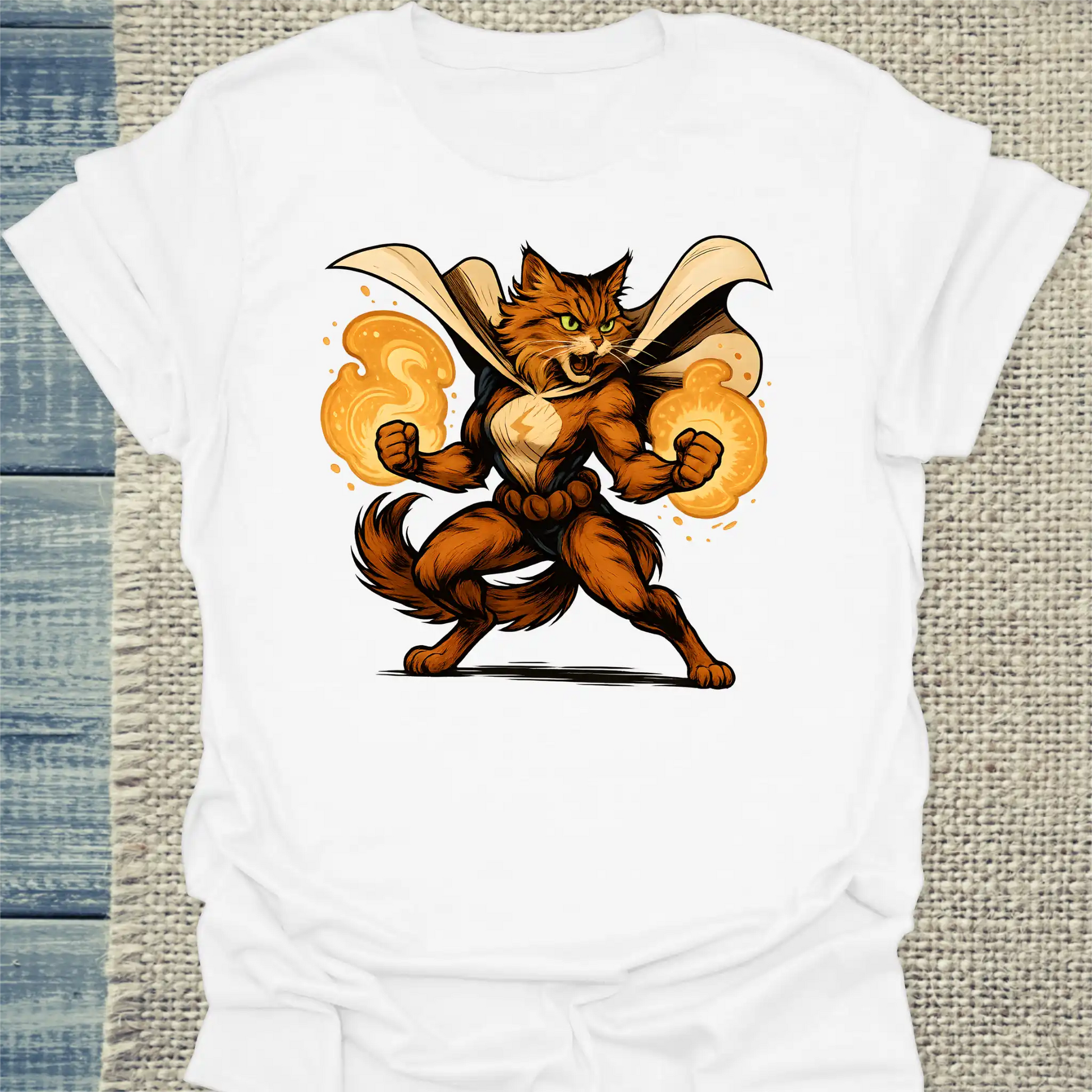 T-Shirt - FilterFeline - Superpfoten - Unisex - Superpfoten Weiß