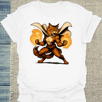 T-Shirt - FilterFeline - Superpfoten - Unisex - Superpfoten Weiß