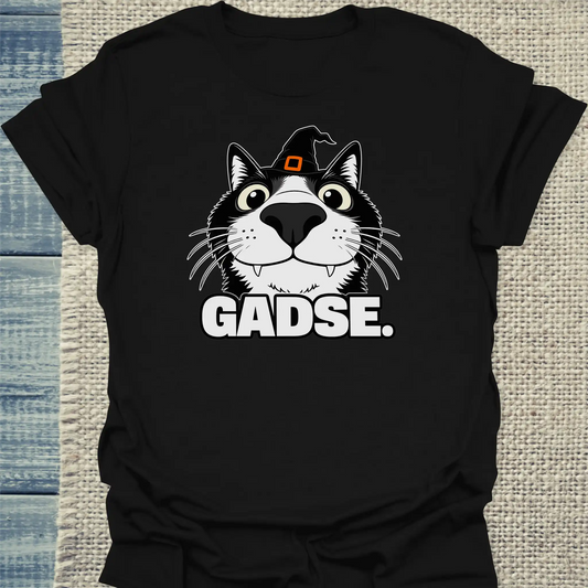 T-Shirt - Gadse Halloween - Unisex - Katze, Halloween Schwarz