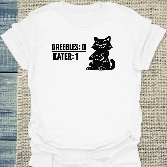 T-Shirt - Greebles: 0 - Kater: 1 - Unisex - Katze Weiß