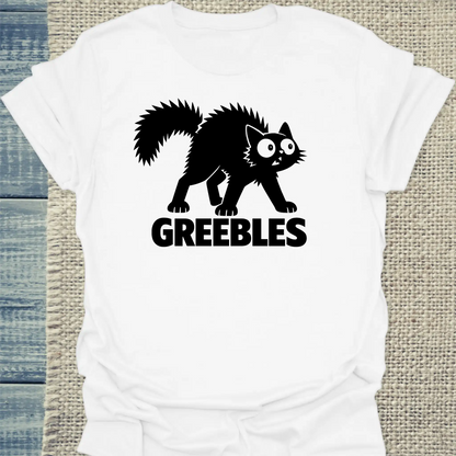 T-Shirt - Greebles - Unisex - Katze Weiß