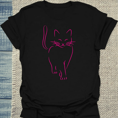 T-Shirt - Heiße Katze - Unisex - Katze Schwarz