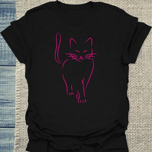 T-Shirt - Heiße Katze - Unisex - Katze Schwarz